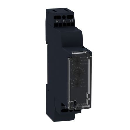 Schneider Electric Harmony Time Series DIN Rail Mount Timer Relay, 240V Ac, 1-Contact, 1 Secs, 100 Hrs, SPDT