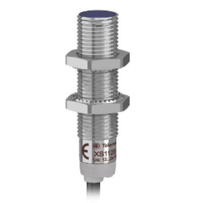 Telemecanique Sensors Inductive Barrel-Style Inductive Proximity Sensor, M12 X 1, 4 Mm Detection, PNP Output, 24 V