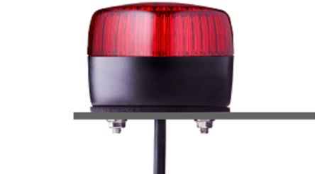 AUER Signal PFL, LED Multi-Stroboskop LED-Signalleuchte Rot, 24 V AC/DC, Ø 75mm