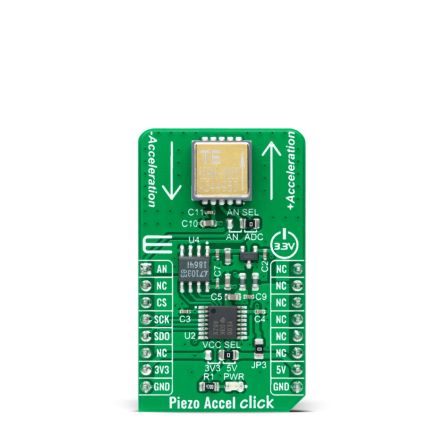 MikroElektronika 820M1-0025 Piezo Accel Click Entwicklungskit, Beschleunigungsmesser Für MikroBUS-Socket