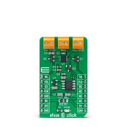 MikroElektronika NIS6150 Entwicklungsbausatz Spannungsregler, EFuse 3 Click Elektroniksicherung