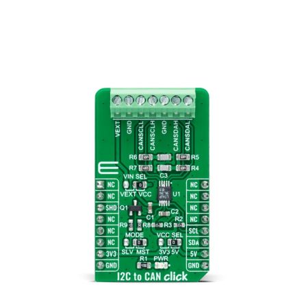 MikroElektronika Entwicklungstool Kommunikation Und Drahtlos, 400KHz Zusatzplatine Transceiver Für MikroBUS-Socket,