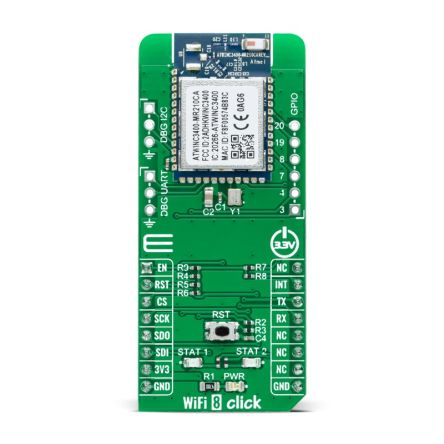 MikroElektronika Entwicklungstool Kommunikation Und Drahtlos, 2.4GHz Zusatzplatine Bluetooth, Wi-Fi Für