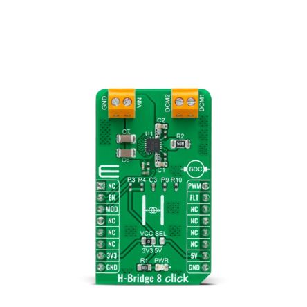 MikroElektronika MP6519 Entwicklungsbausatz Spannungsregler, H-Bridge 8 Click Halbbrücken-Treiber