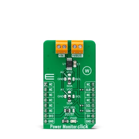 MikroElektronika VL53L1 Power Monitor Click Entwicklungskit, TOF-Sensor Für MikroBUS-Socket
