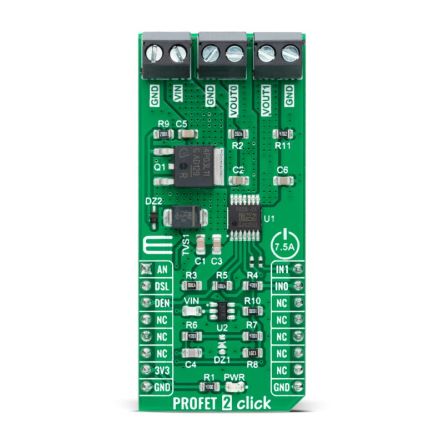 MikroElektronika BTS70082EPAXUMA1 Entwicklungsbausatz Spannungsregler, PROFET 2 Click Abgesicherter Schalter