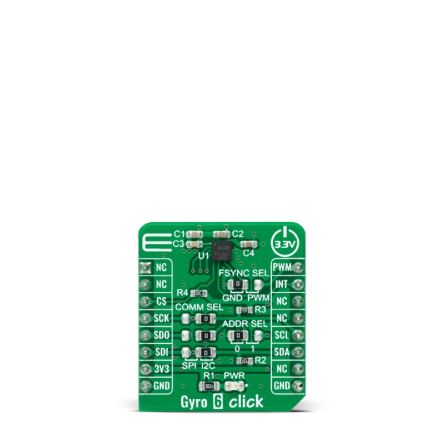 MikroElektronika IAM-20380 Gyro 6 Click Entwicklungskit, Drehratensensor Für MikroBUS-Socket