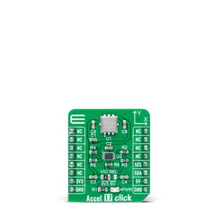 MikroElektronika MXC62320MP Accel 17 Click Entwicklungskit, Beschleunigungsmesser Für MikroBUS-Socket