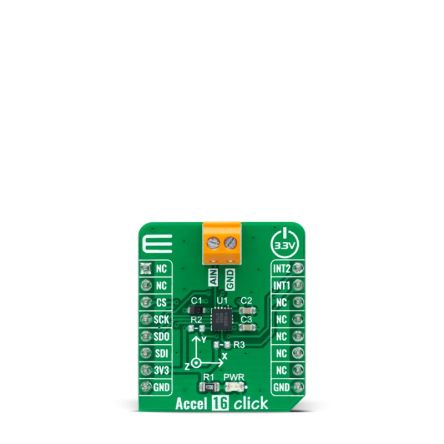 MikroElektronika ADXL363 Accel 16 Click Entwicklungskit, Beschleunigungsmesser Für MikroBUS-Socket