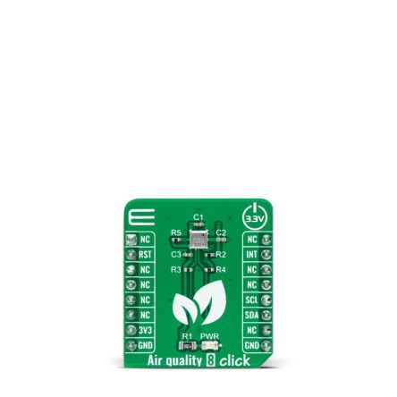 MikroElektronika ZMOD4510 Air Quality 8 Click Entwicklungskit, Luftqualitätssensor Für MikroBUS-Socket