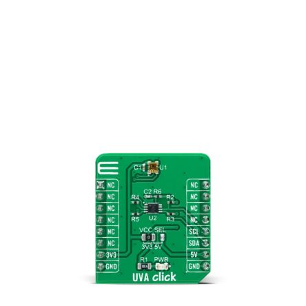 MikroElektronika GUVA-C32M UVA Click Entwicklungskit, UV-Sensor Für MikroBUS-Socket