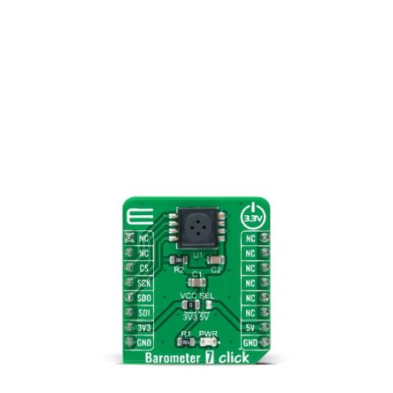 MikroElektronika KP264XTMA1 Barometer 7 Click Entwicklungskit, Luftdrucksensor Für MikroBUS-Socket