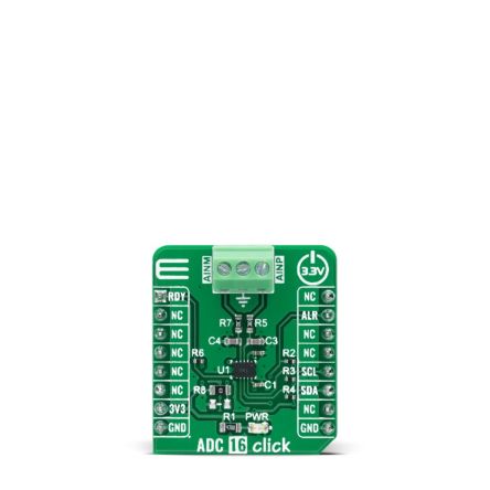 MikroElektronika MIKROE-4937 Entwicklungstool Signalumwandlung, ADC 16 CLICK