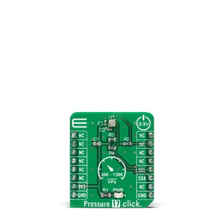 MikroElektronika BM1390GLV-Z PRESSURE 17 CLICK Entwicklungskit, Absolutdrucksensor Für MikroBUS-Socket