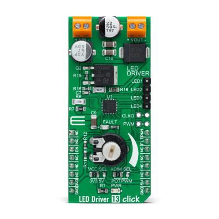 MikroElektronika Carte Complément Pour A80604-1 Compatible Avec Prise MikroBUS Driver De LED LED Driver 13 Click
