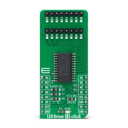 MikroElektronika Carte Complément Pour PCA9532 Compatible Avec Prise MikroBUS Driver De LED LED Driver 12 Click