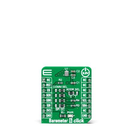 MikroElektronika 2SMPB-02E Barometer 6 Click Entwicklungskit, Luftdrucksensor Für MikroBUS-Socket