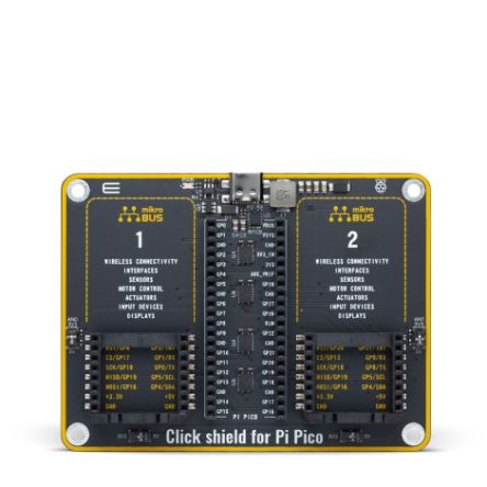 MikroElektronika Shield Click Shield For Pi Pico De, Con Núcleo ARM Cortex-M0+ MCU