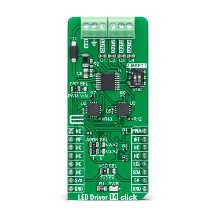 MikroElektronika Carte Complément Pour BD18337EFV-M Compatible Avec Prise MikroBUS Driver De LED LED Driver 14 Click