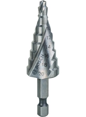 Bosch 宝塔钻头, 4mm头直径, 70.5 mm长, 90°埋头角度, 1刃