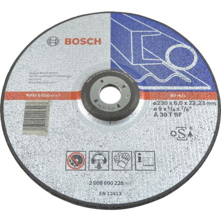 Bosch Aluminiumoxid Schleifscheibe Ø 230mm / Stärke 6mm, Korngröße P30