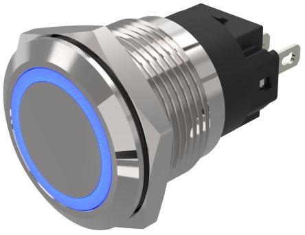 蓝色LED指示灯, 24V 交流/直流, IP65、 IP67, 19mm安装孔径