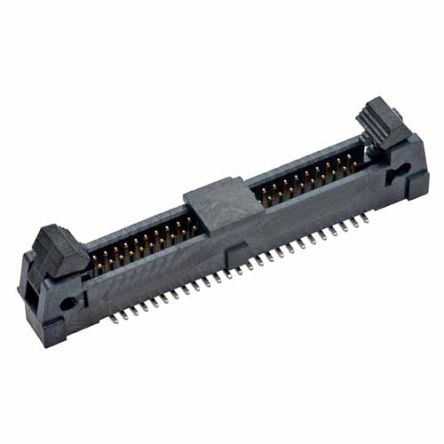 HARWIN M50-365 Series Vertical Surface Mount PCB Header, 50 Contact(s), 1.27mm Pitch, 2 Row(s)