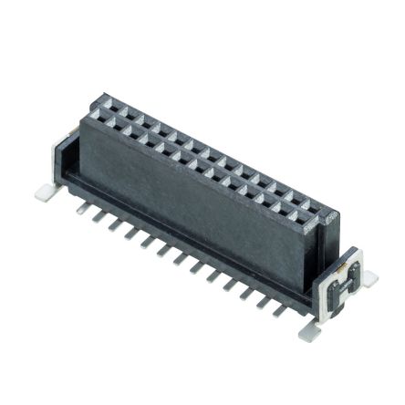 HARWIN M55-600 Series Vertical Surface Mount PCB Connector, 26-Contact, 2-Row, 1.27mm Pitch, Solder Termination