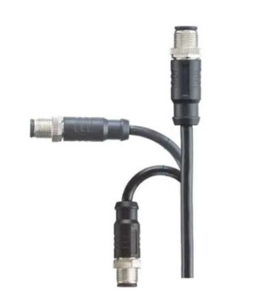 Amphenol Industrial Straight Male M12 To Sensor Actuator Cable, 5m