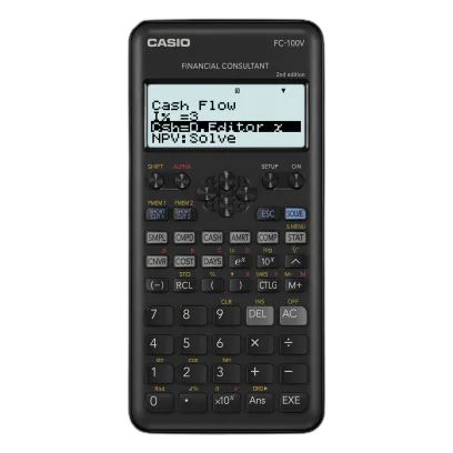 Casio Taschenrechner, Finanzrechner, 12 Zeichen/Stelle Pro Linie, 4 Anzeigezeile/n