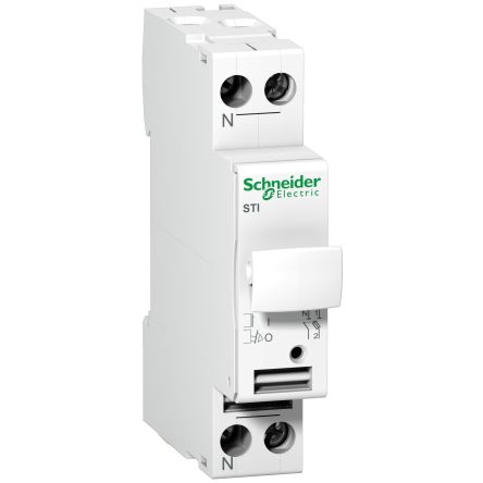 Schneider Electric STI Trennschalter Einpolig, 10A, 2A, Acti 9, 8,5 X 31,5mm Sicherungsgröße