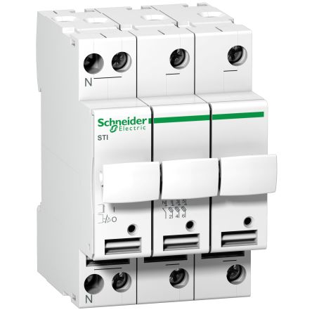 Schneider Electric Switch Disconnector, 3 Pole, 10A Max Current, 2A Fuse Current