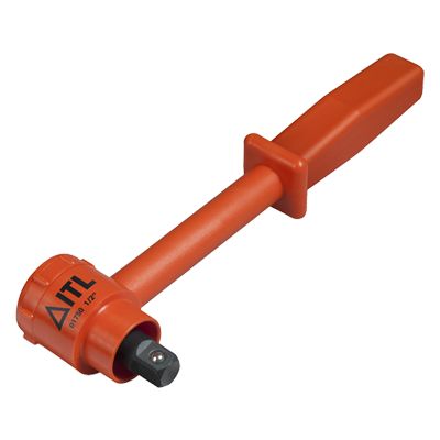 ITL Insulated Tools Ltd 3/8 In Square Ratchet Socket Wrench With Reversible Ratchet Handle, 300 Mm Overall, VDE/1000V