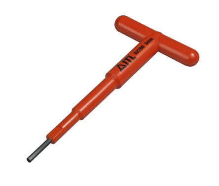 ITL Insulated Tools Ltd T Shape Metric Hex Key, 3mm