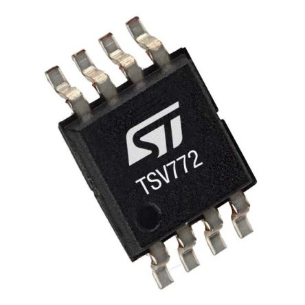 STMicroelectronics Amplificador Operacional TSV772IYST Operacional Doble, 2,0 →5,5 V 20MHZ SOP, 8 Pines, Entrada / Salida