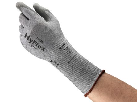 Ansell Grey Nylon Cut Resistant Cut Resistant Gloves, Size 6, XS, Polyurethane Coating