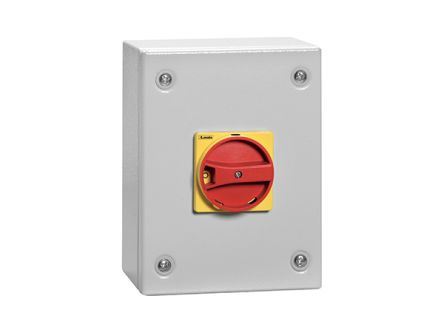 Lovato 3P Pole Wall Mount Switch Disconnector - 32A Maximum Current, 22kW Power Rating, IP65