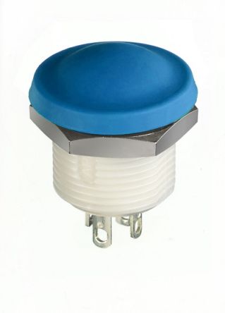 APEM IX Druckschalter Blau Tastend Tafelmontage, EIN-AUS Schalter, 1-polig 28V Dc