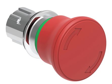 Lovato LPSB664 Series Red Turn To Release Push Button, 22mm Cutout