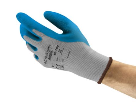 Ansell Arbeitshandschuhe, Größe 7, S, Zusätzlicher Griff, Polyester-Baumwoll-Faser Grau