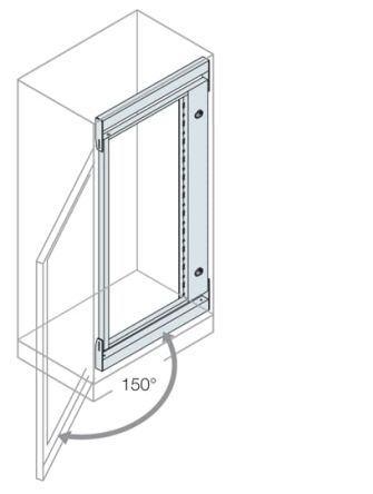 ABB Frontrahmen, Rahmen Für Is2-Gehäuse, Galvanisierter Stahl, 1 Stück