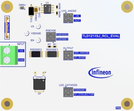 Infineon LED-Treiber Evaluierungsplatine Evaluierungsplatine Zum Einsatz Mit LITIX™ Linear TLD1211SJ, TLD1211SJ_EVAL