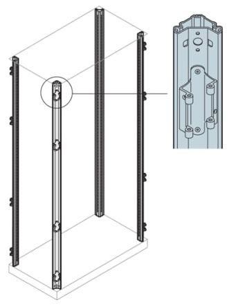 ABB AM2 Series Galvanised Steel Upright For Use With IS2 Enclosures