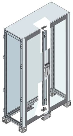 ABB AM2 Series Double-Door-Door Floor Standing Enclosure, Transparent Door, IP65