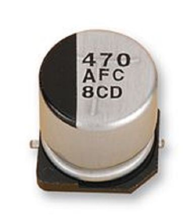 Panasonic Condensador Electrolítico Serie FK SMD, 330μF, ±20%, 10V Dc, Mont. SMD, 8 (Dia.) X 10.2mm