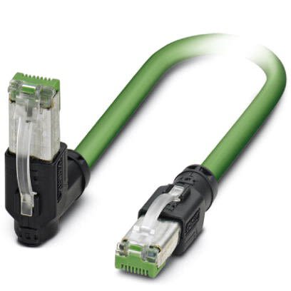Phoenix Contact Ethernetkabel Cat.5, 1m, Grün Patchkabel, A RJ45 Geschirmt Stecker, B RJ45