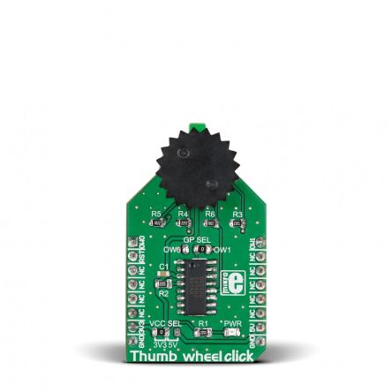 MikroElektronika Entwicklungstool HMI Thumbwheel Click Schalter Sensor-Zusatzplatine DS2408
