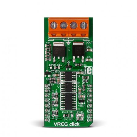 MikroElektronika VREG Click LDO Voltage Regulator For LM317-M, MCP3204, MCP4921