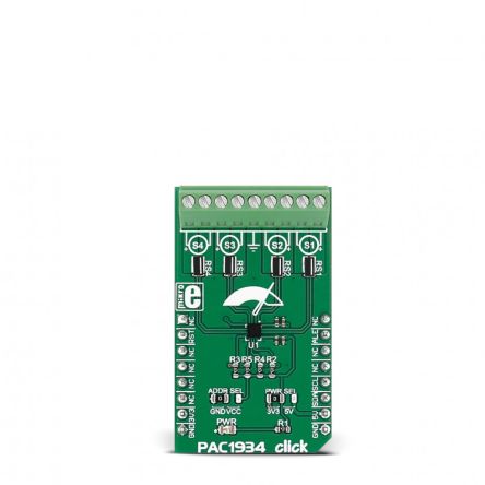 MikroElektronika PAC1934 Entwicklungsbausatz Spannungsregler, PAC1934 Click Spannungsmessung
