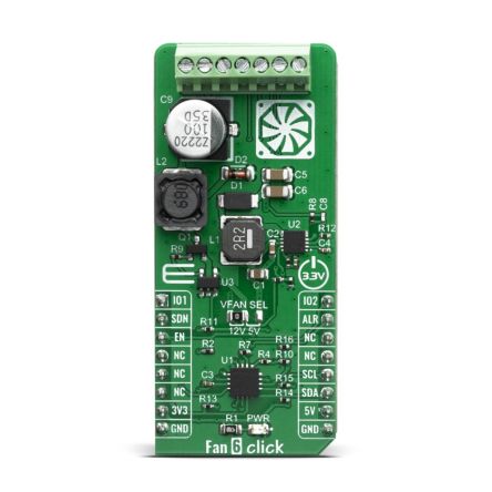 MikroElektronika EMC2103 Leistung, Motor Und Robotics Entwicklungstool, Fan 6 Click Lüftersteuerung